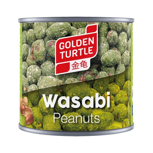 Snack di arachidi ricoperte gusto Wasabi - Golden Turtle 140g.